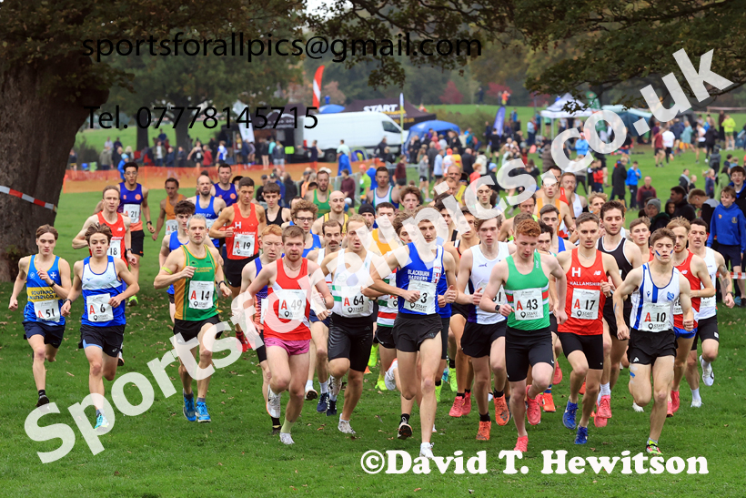 Senior Mens relay, 2025 Northern Cross Country Relays, Graves Park, Sheffield. Photo: David T. Hewitson/Sports for All Pics